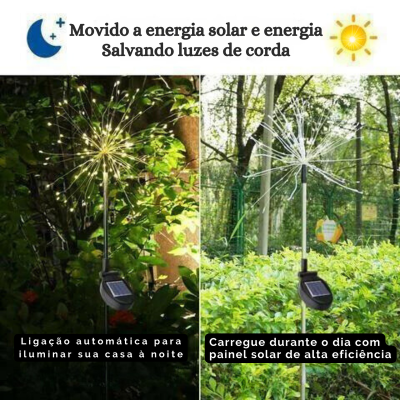 Decoração Solar para Jardim PROVA D'ÁGUA