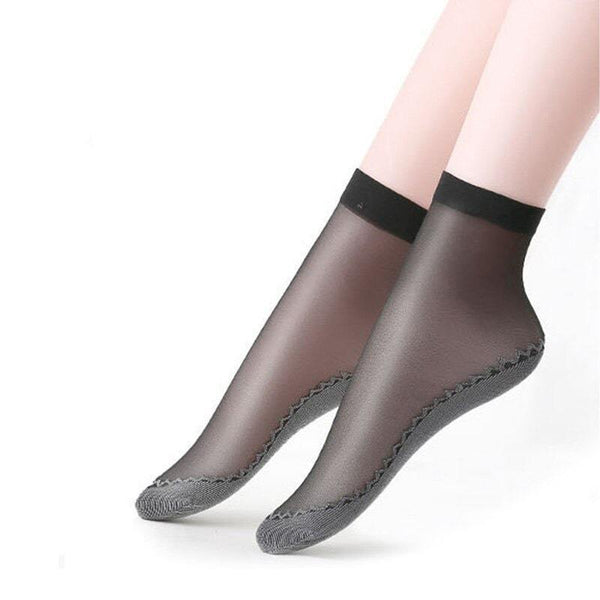 Kit 10 Pares Meias Femininas Antiderrapante - Confort Socks